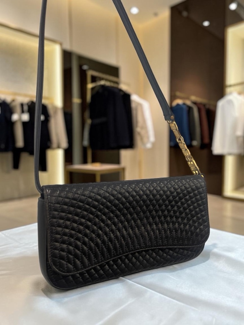 Vintage Bally Small Luxury Designer Quilted Leather